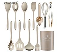 TEMU KEMORELA Set di pentole in silicone antiaderente per uso , spatole, mestoli e
