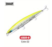 TEMU KINGDOM 5333s Esca Galleggiante e Affondante Minnow Pesce Artificiale Lancio per Acqua e Attrezzatura da Pesca Migliora il di Cattura Regalo per Pescatore 1 Pezzo