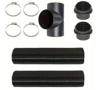 TEMU Kit Bocchetta Riscaldatore Diesel 2,95" - A Forma di T, Uscita Estendibile per Riscaldatori da , Compatibile con Modelli da 2KW a 8KW, Costruzione in Alluminio Resistente