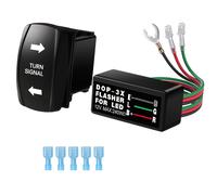 TEMU Kit Combinato Interruttore a per Segnale di e Relè Lampeggiante LED per UTV ATV Barca RV Trattore Rimorchio Camion /ON Interruttore Interno Universale per Segnale di