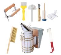 TEMU Kit di Attrezzi per Apicoltura da 9 Pezzi per Principianti, Set Regalo Completo e Durevole, Attrezzatura per e Apicoltura