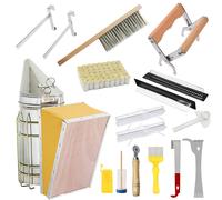 TEMU Kit di Avviamento all'Apicoltura Completo da 16 Pezzi con Fumatore, Strumenti per & Accessori - per Principianti