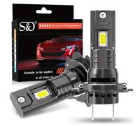 TEMU Kit di Lampade Auto LED H7 pezzi S&D, 25000LM 80W, Lampadine Auto LED H7 per Fascio e , 6500K, Dimensioni 1:1 con Ventola, Lampada Bassa ad Potenza