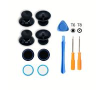 TEMU Kit di Riparazione per Controller ONE//S, Testina Rocker 3D in Metallo con Cacciavite, Accessori Smontaggio Remoto Kit Ricambio Joystick Analogico 3D x e DualSense T8T10 Senza Batteria