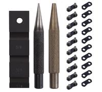 TEMU Kit di smontaggio catena per motosega, 20 maglie di catena, base rompitruciolo e perno di , combinazione multifunzione, per della catena di elettriche/a benzina.