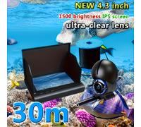 TEMU Kit Telecamera da Pesca Subacquea Ultra HD da 4.3 Pollici con Ancoraggio - Ricaricabile USB, ABS Resistente, Regalo per Halloween e Natale