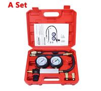 TEMU Kit Tester di Perdita Cilindri e Compressione Motore con , Rilevatore di Compressione Motore, Set di Strumenti per Test di Perdita per Auto, Moto, Camion