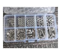 TEMU Kit Universale di Dadi e Bulloni in Acciaio Inossidabile SS304 - 320 Pezzi, Dimensioni Metriche M2 M2.5 M3 M4 M5, Resistente per Progetti Fai da Te e Riparazioni