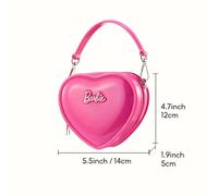 TEMU La borsa a forma di cuore della serie Barbie è una borsa a e compatta, perfetta per le uscite, e ha un incredibilmente .