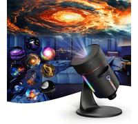 TEMU Lampada da camera da letto con proiettore , un planetario che il solare e le , un cielo stellato sul soffitto, perfetta come regalo di Natale per adulti