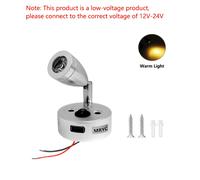 TEMU Lampada da per DC12-24V, faretto LED , luce da per auto, caravan, roulotte, luce da comodino DC12-24V cablata, senza batteria