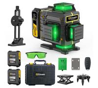 TEMU Laser 4D 16 Linee 360° Autolivellante IP54 con Sollevabile, Staffa Magnetica e Scatola Portabatterie Pezzi