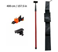TEMU Laser Professionale con Telescopica, 3 Opzioni di Lunghezza (118/157 cm), Estensione a Molla, Adattatore 5/8" e 1/4", di Supporto per Installazione Griglie Soffitto e Marcatura su Cartongesso