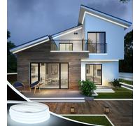 TEMU LED COB, adatte per AC 220V-240V, illuminazione esterna flessibile, con 288 LED per metro. Questa striscia LED adesiva un in o caldo, per decorare cucine, giardini e interni domestici.