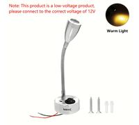 TEMU Luce da RV DC12-24V, faretto LED da campeggio, luce , lampada da comodino, adatta per yacht, barche, , furgoni e , senza batteria