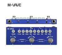 TEMU M-VAVE per , Processore Multi-Effetti Portatile Blu Qualità per Chitarra Elettrica, Scheda Audio Baby Cube, Simulazione Altoparlante di Registrazione Integrata, Delay e Reverberazione
