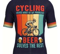 TEMU Maglia da Ciclismo Corta; "IL CICLISMO LA MAGGIOR PARTE DEI MIEI PROBLEMI; IL "; Traspirante e Asciugatura Rapida, Abbigliamento MTB per Estate