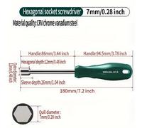 TEMU Manuale di Avviamento Weiligu per Dadi a con Chiave a Bussola, Cacciavite a Bussola con Presa Esagonale , Set di Dadi a Bussola Angolari 6, Chiave 5.5M3M5M6M8, 7 12mm