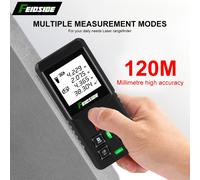 TEMU Mini laser ad precisione - e portatile, con modalità di misurazione multiple, display digitale retroilluminato ad definizione e portata di misurazione di 120