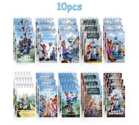 TEMU Mini quaderni a spirale Disney con licenza, 10 pezzi, con personaggi di Zootopia - Design con adorabili personaggi dei animati - per l'uso come o planner - Un regalo per il , compleanni,