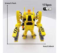 TEMU MOC 173pcs Mattoncini da Costruzione Mecha Giocattoli Robot Mecha con Mini Personaggi per Regali di Festa per Famiglia e