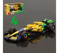 TEMU Modelli Diecast Bburago 1:43 per Mclaren MCL38 Monaco #4 & #81 - di Durevole, Resistente alle Intemperie, Azionamento a , Repliche di Auto da Multicolore, Regalo per Appassionati di Corse