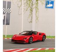 TEMU Modellino auto Bburago Ferrari SF 90 in 1:43, un'auto giocattolo decorativa per bambini, scorrevole, per ragazzi