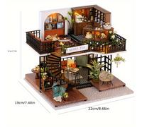 TEMU Modellino di Legno a Fai-da-Te, Mini da Letto Decorativa, Ornamento per la Casa, come Regalo di Compleanno o Festività per Fidanzato o Fidanzata, Senza Colla/Batterie