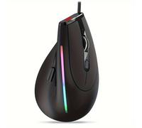TEMU Mouse ergonomico cablato, mouse da gaming con illuminazione RGB, per pz, laptop, desktop, Mac, Zelotes