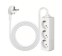 TEMU Multipresa, , Standard Prese, Adatta per Uso , 250V/16A, Cavo di Prolunga 140CM/55IN, per TV, Video, Multimedia, PC e Elettrodomestici in Case e