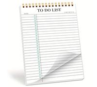 TEMU note di cose da fare, agenda giornaliera non datata con di cose da fare, di controllo, agenda con a spirale per articoli per ufficio, agenda scolastica, 52 fogli, formato A5 5.71"*8.66"