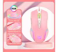 TEMU ONIKUMA CW905 Mouse cablato con funzionamento silenzioso, progettato per e gli , con tasti meccanici, illuminazione RGB e una connessione USB pesante per computer e laptop.