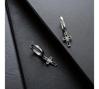 TEMU Orecchini a croce da , stile hip-hop trendy con design unico, accessori e versatili adatti per l'uso e come regalo, senza batteria