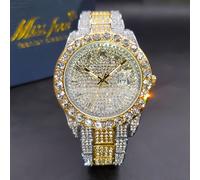 TEMU Orologi da e da donna, con luce notturna, Orologi con strass sintetici lampeggianti freddo, Calendario hip-hop rock da , Orologi al quarzo, Drowshipping