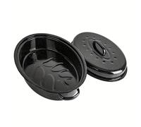 TEMU ovale da 15 pollici ( 38.1cm) con , smaltata adatta per , pollo, e verdure, pentola ovale smaltata