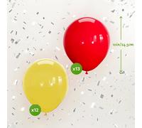 TEMU Palloncini in lattice ispessito rossi e gialli per feste e decorazioni di compleanno