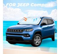 TEMU Parasole per Jeep Compass, Copertura Parasole Retraibile Anteriore Blocca i UV Accessori Auto Fresca