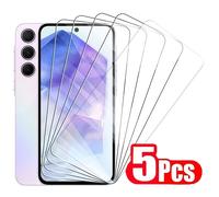 TEMU Pellicola in Vetro Temperato 9H, 5 Pezzi, Compatibile con for Samsung Galaxy S24 FE, S20 FE, S24, S25 , A51, A52, A52S, A53, A54, A55, A16, A15, A14, A13, A12