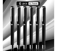 TEMU Penna Ergonomica a Rotolo in Acrilico, 0.7mm, e Blu, 3/6/12 pezzi, Ambidestra, Cappuccio a Click, Corpo , Punta Fine, Costruzione a Bastone, Tema Fantasy, Marchio Wuqiannian