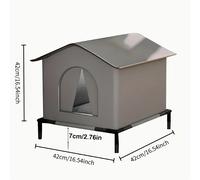 TEMU per chiusa grande a di freddo, cuccia per , villa per , cuccia per cani, letto per , invernale caldo per senza fissa dimora, per universale a quattro resistente ai con base rialzata