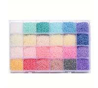 TEMU Perline Spaziatrici Sciolte 8880-36000pz 2/3mm Ciondolo in Vetro Ceco 24 Colori Perline Seed per Collane Gioielli Orecchini Anelli Materiali per Creazioni Fai da Te