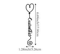 TEMU personalizzato a forma di cuore con - Elegante e in metallo, design distintivo come regalo, per il riconoscimento del maestro o come regalo per il degli studenti