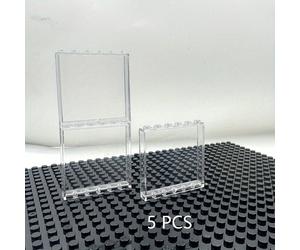 TEMU Pezzi 5 DIY Costruttivo 1x6x5 DOT Porta Finestra Cornice Muro Città Pannello Parti Casetta Mattoncini Giocattolo Modellino Caseificio Partecipazione Creativa Edilizia Miniature Fai Da Te