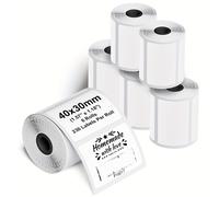 TEMU Phomemo M110//M220/M221/M120 Etichette Autoadesive Multifunzionali, 40x30mm (1,57"x1,18") Carta Termica per Etichette per Phomemo M110//M220/M221. 230 Etichette per Rotolo. (6 Rotoli)