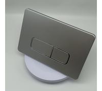 TEMU Piastra attuatore a scarico da parete con pulsanti rettangolari a pressione in /, piastra posteriore regolabile compatibile con Geberit Sigma01/