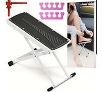 TEMU Piedistallo per pedicure, supporto regolabile con antiscivolo, separatore per - Facile da a casa, senza più piegamenti o distensioni, kit pedicure beauty ()