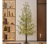 TEMU Pino di Norfolk LED da 4ft/5ft/6ft con Luci a Fee, Albero di Natale LED con Luci per Decorazione Casa Festività Festa della Estate Quattro