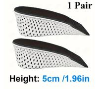 TEMU Plantari Invisibili per , Rialzo 2-5CM | Inserti in Gel Ammortizzanti e Morbidi per Sneakers e Scarpe Eleganti | Rialzanti e Traspiranti con Assorbimento degli Urti