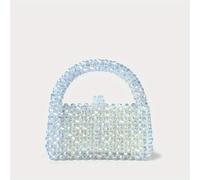 TEMU Pochette Chic a con Perline - Borsa di Acrilico per Donne, Versatile & Colorata, Borsa Novità