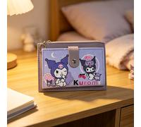 TEMU Portafoglio multifunzionale da donna Kuromi, portamonete con cerniera, porta carte e custodia per monete, disponibile in colori, slot per carte e porta biglietti da